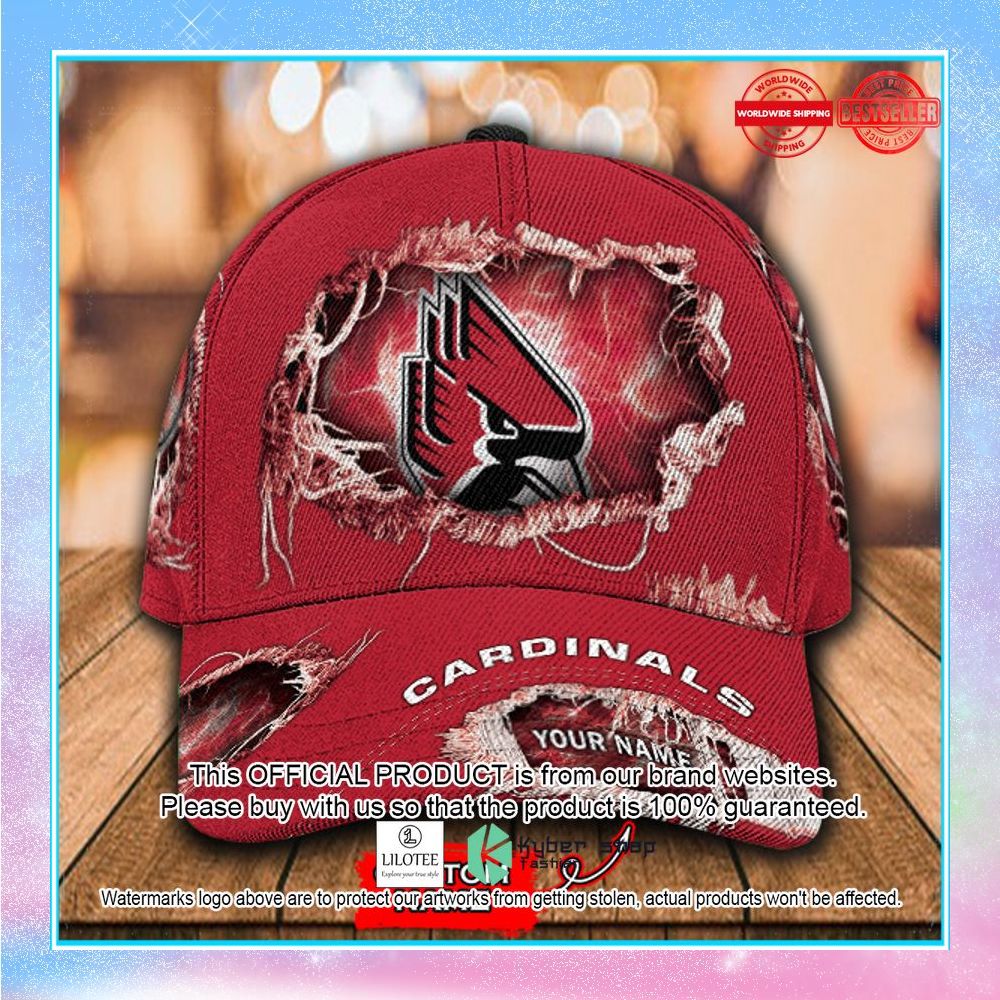 ncaa ball state cardinals custom name cap 1 795