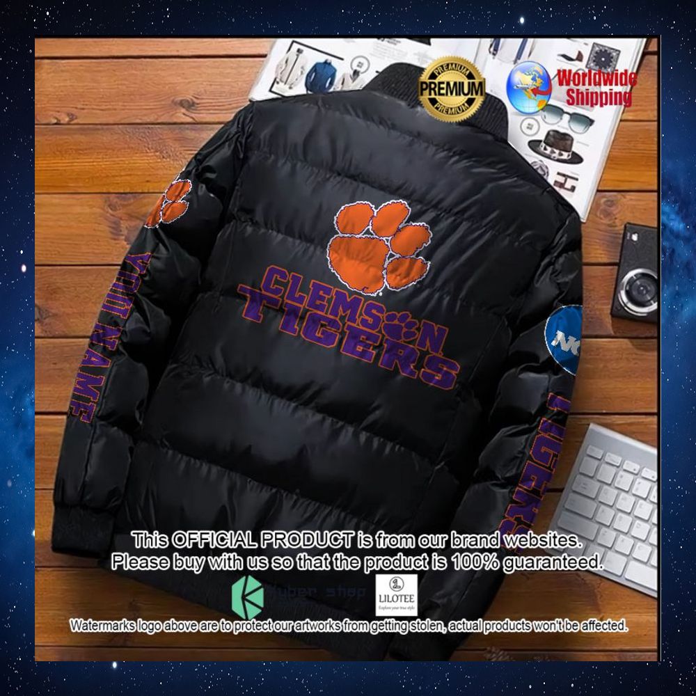ncaa clemson tigers your name puffer jacket 1 221