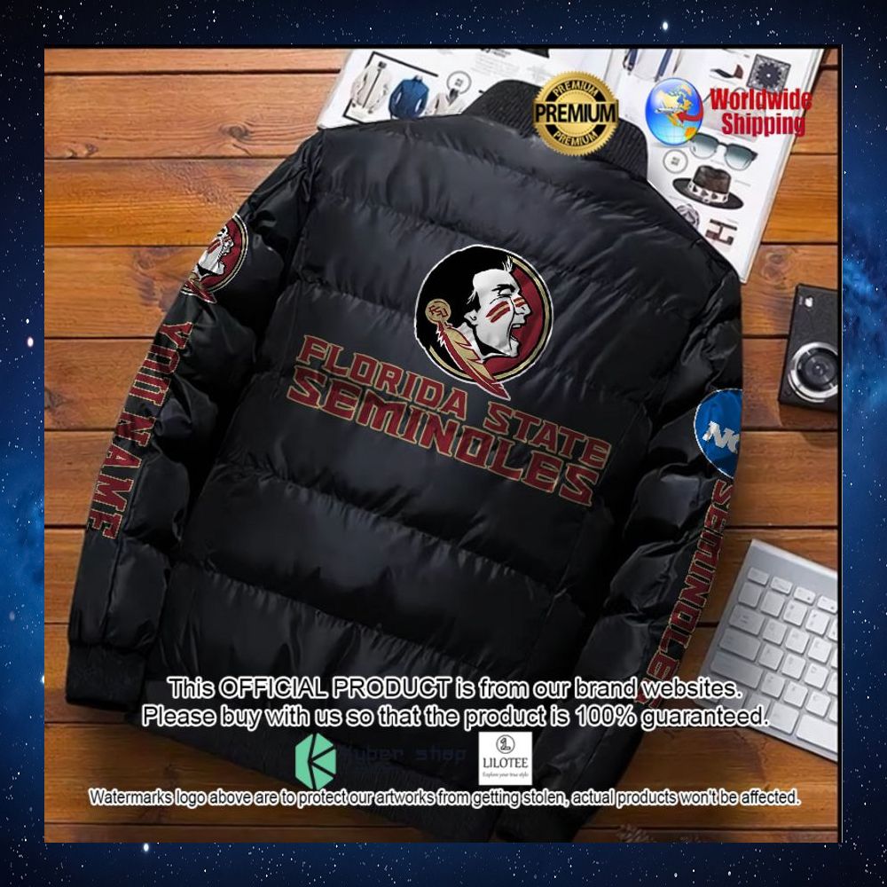 ncaa florida state seminoles your name puffer jacket 1 190