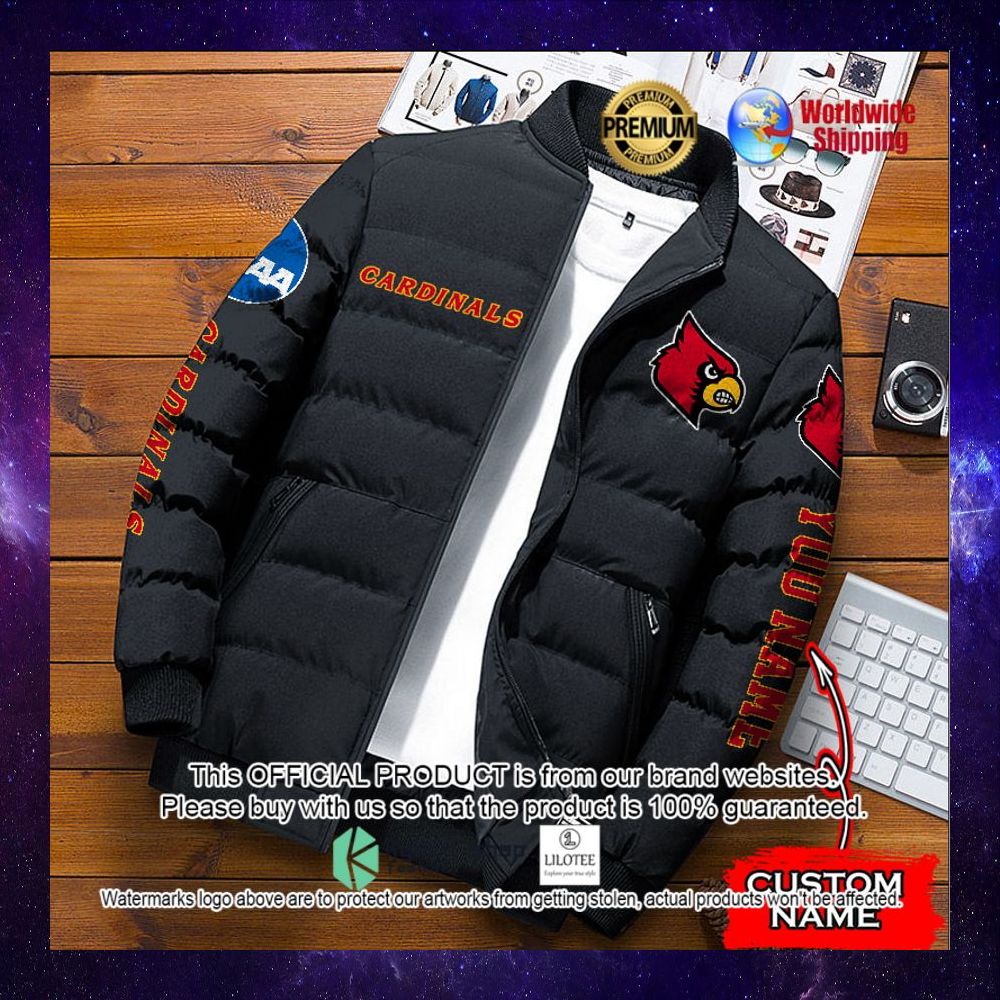 ncaa louisville cardinals your name puffer jacket 1 418