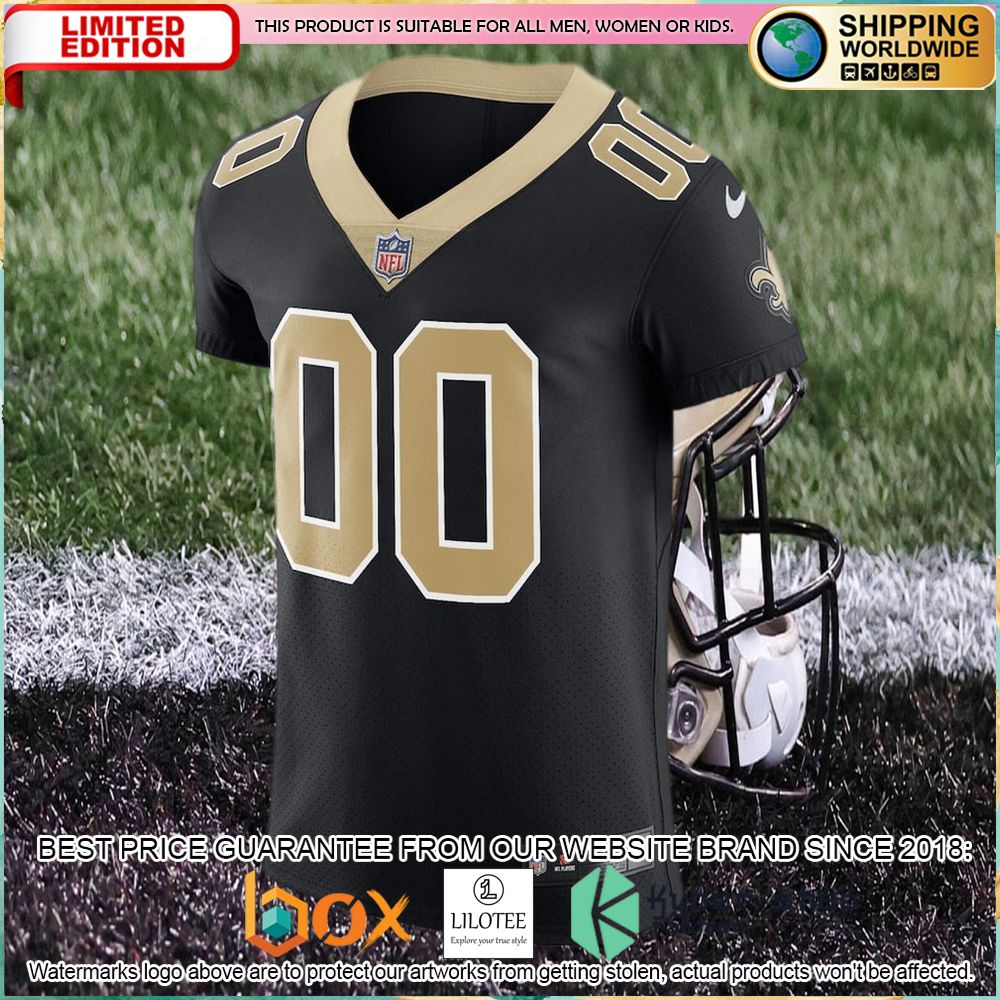 new orleans saints nike vapor untouchable custom elite black football jersey 2 653