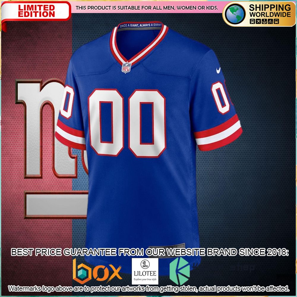 new york giants nike classic custom royal football jersey 2 369