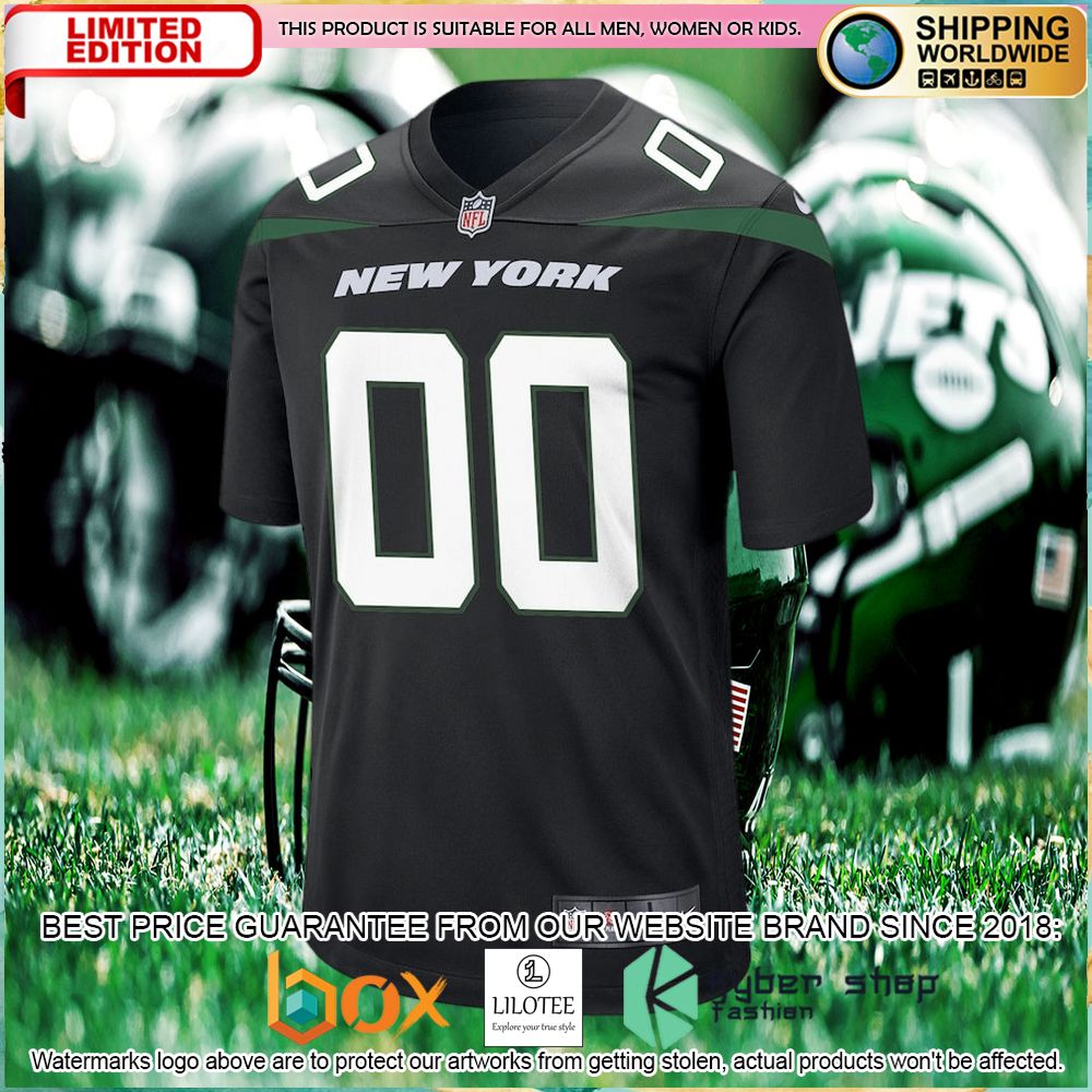 new york jets nike alternate custom stealth black football jersey 2 599