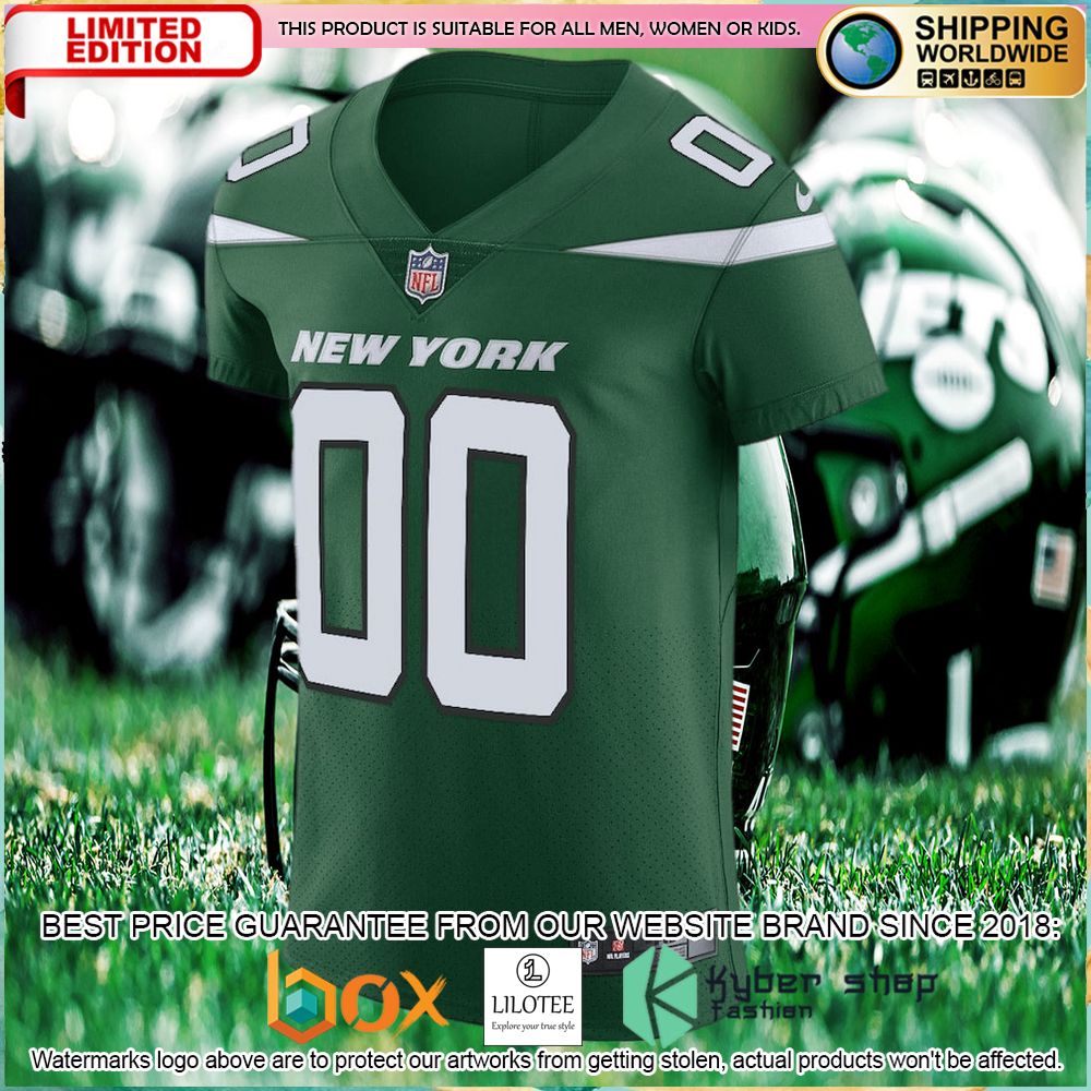 new york jets nike vapor untouchable elite custom gotham green football jersey 2 357