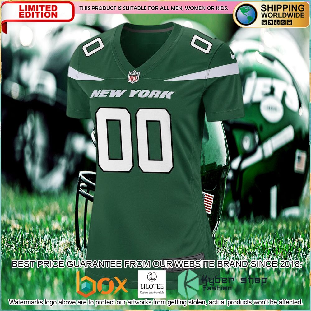 new york jets nike womens custom gotham green football jersey 2 387