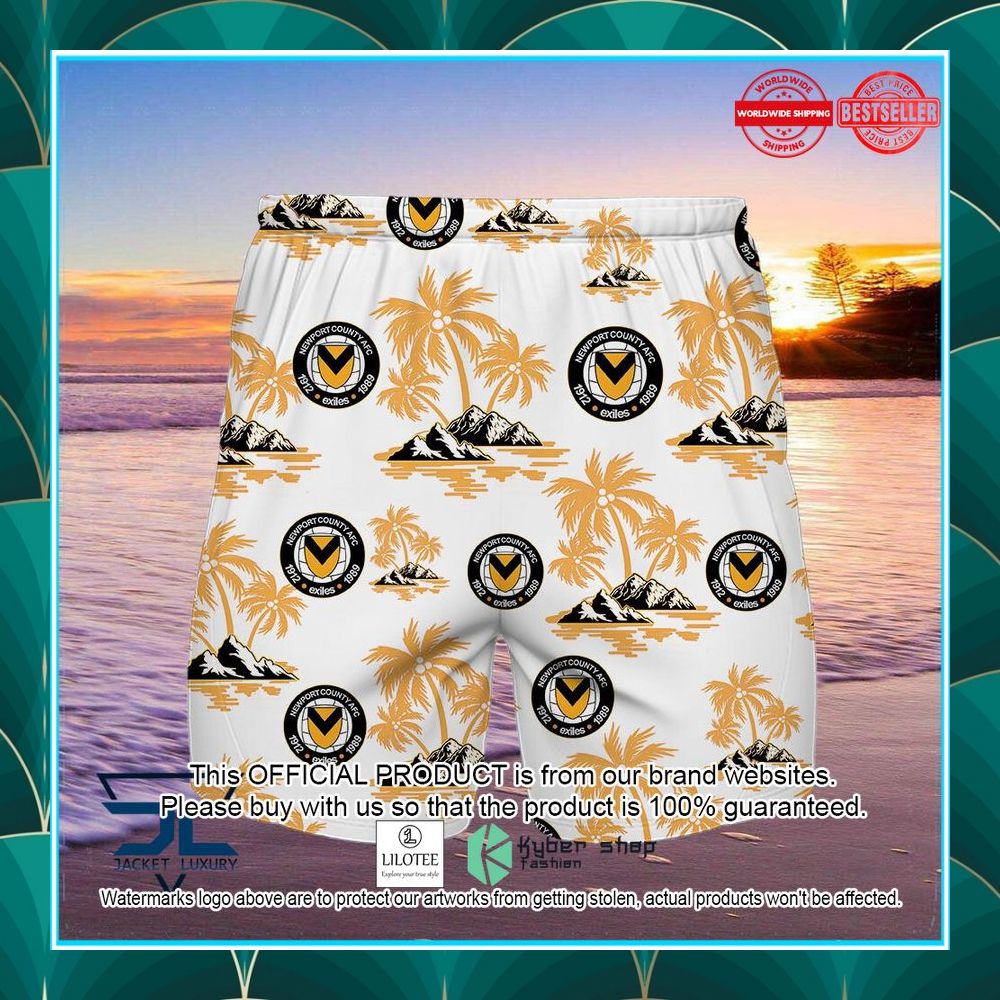 Newport County Hawaiian Shirt, Short 4 newport county hawaiian shirt short 2 889
