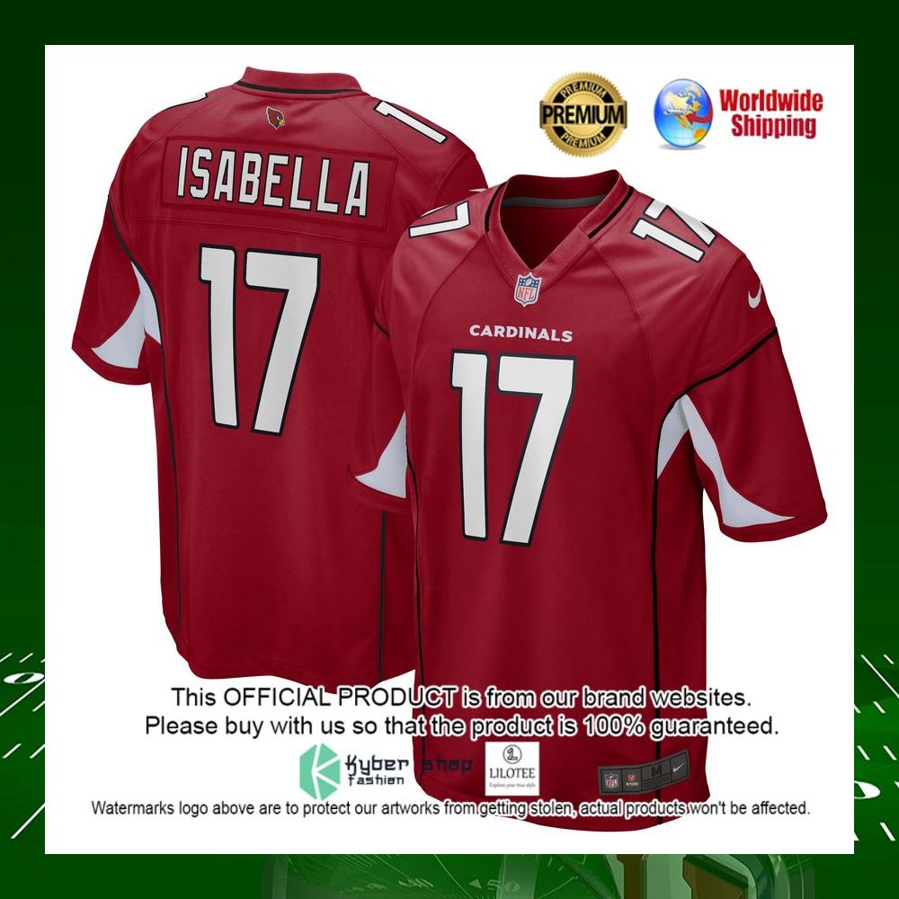 nfl andy isabella arizona cardinals nike cardinal football jersey 1 598