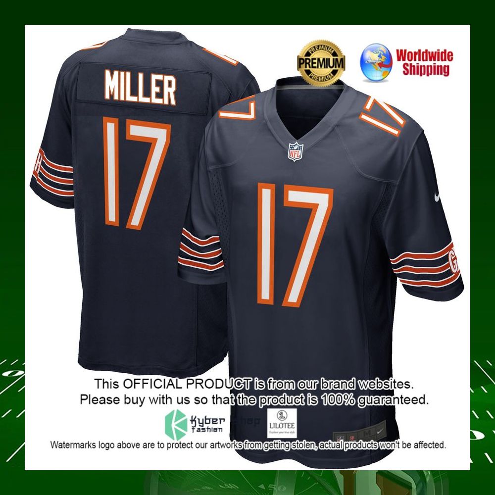 nfl anthony miller chicago bears nike navy football jersey 1 268