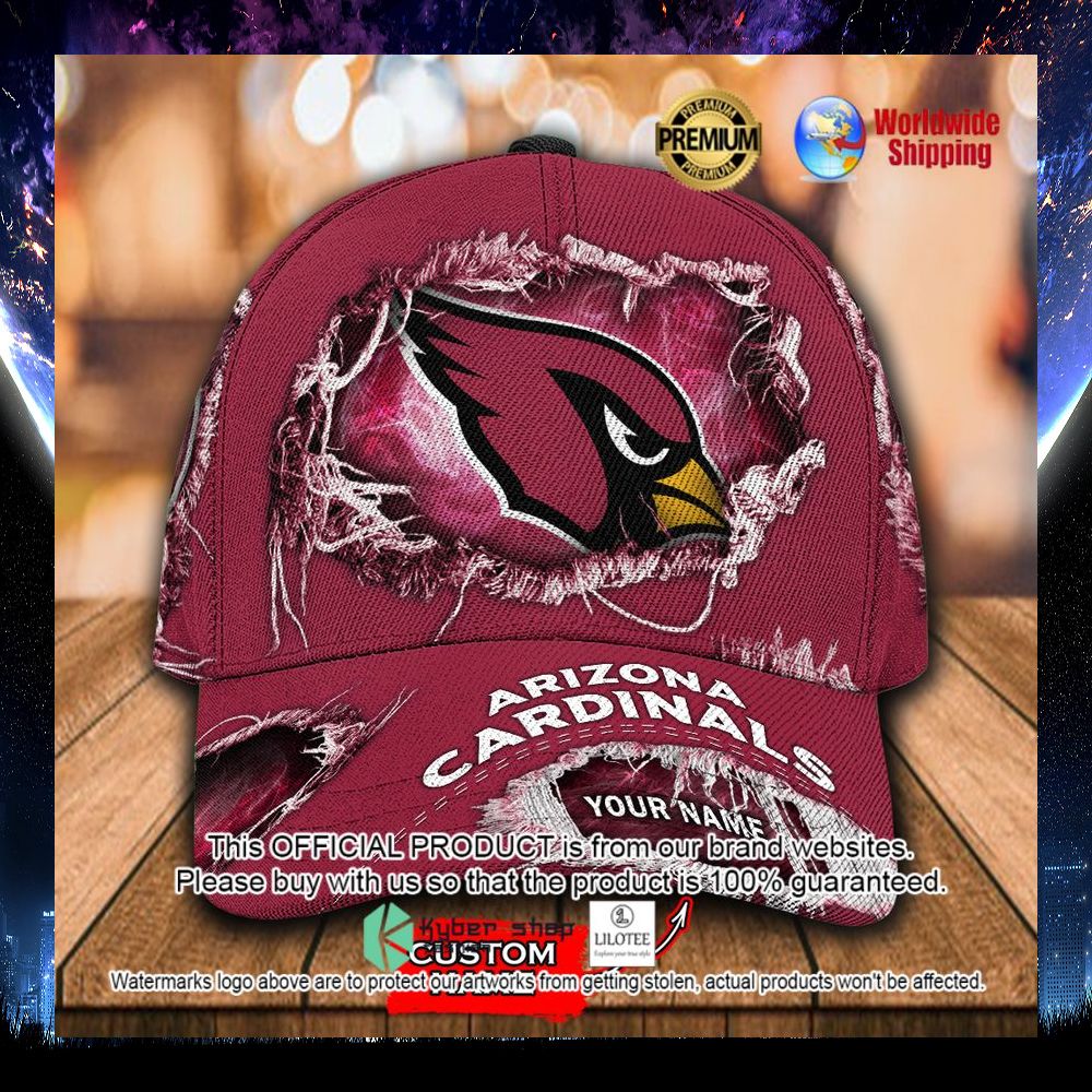 nfl arizona cardinals custom name cap 1 40