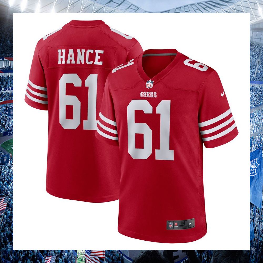 nfl blake hance san francisco 49ers nike scarlet football jersey 1 169
