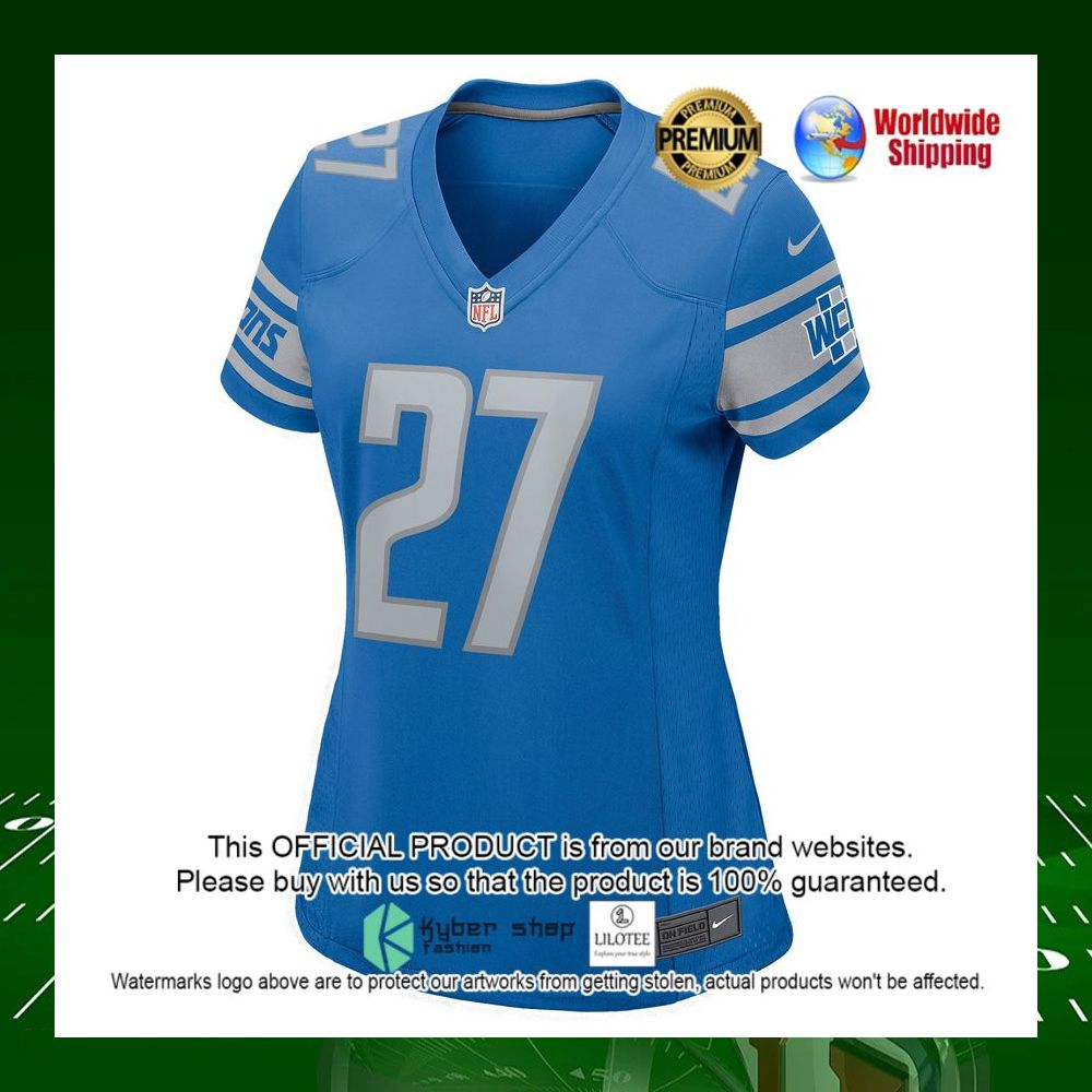 nfl bobby price detroit lions nike womens blue football jersey 2 778