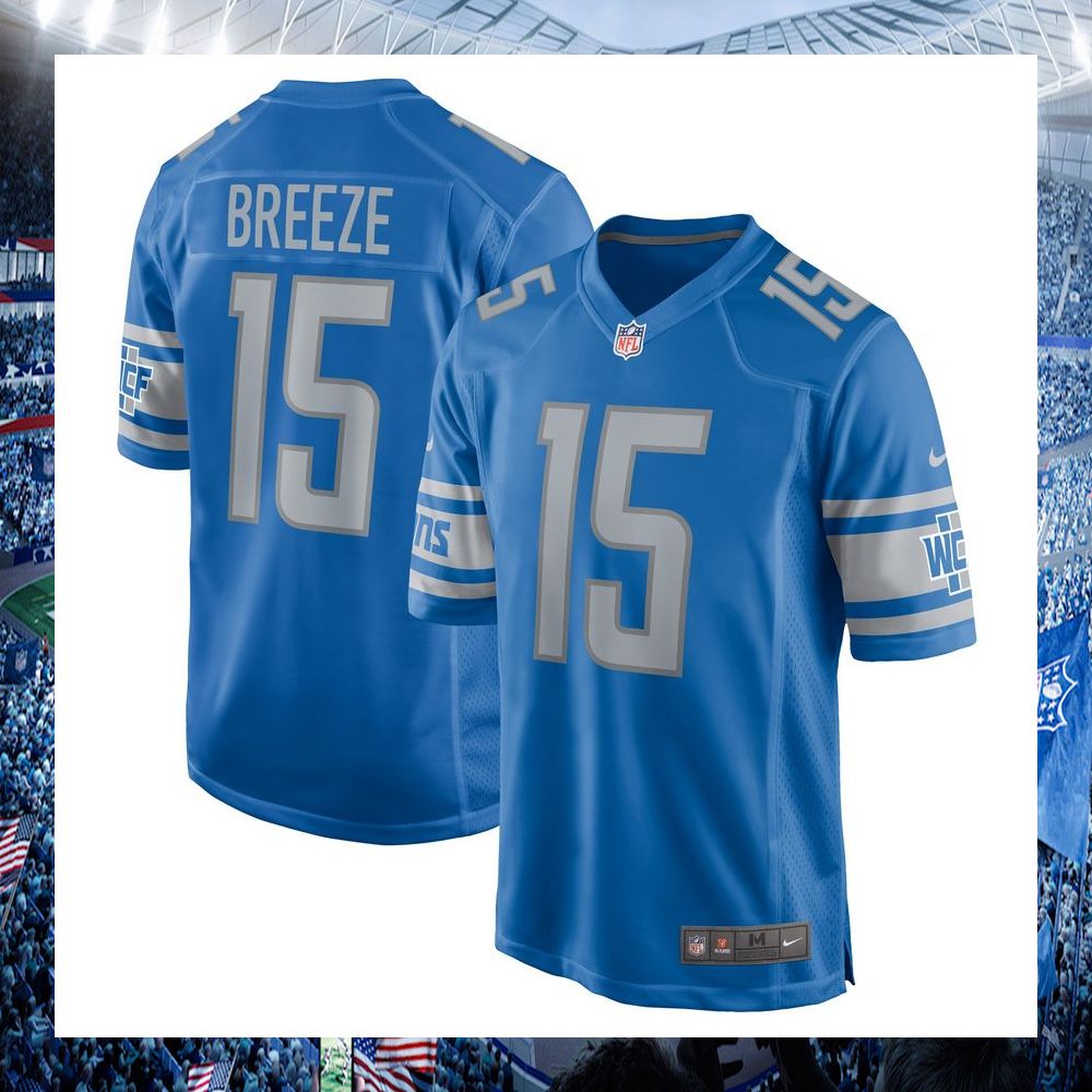 nfl brady breeze detroit lions nike blue football jersey 1 102