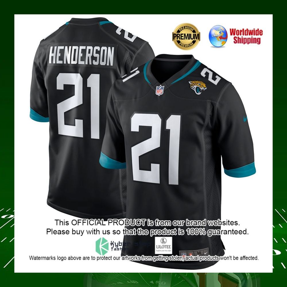 nfl c j henderson jacksonville jaguars nike black football jersey 1 743