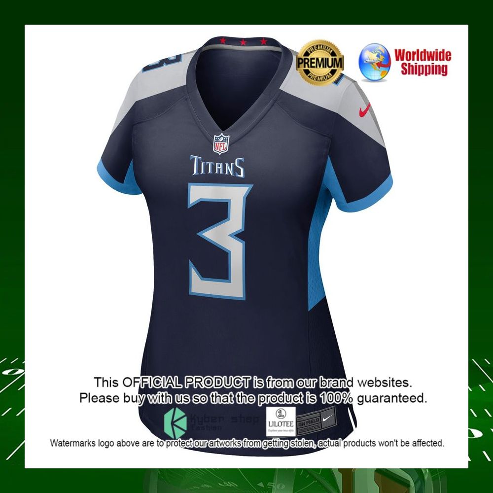 nfl caleb farley tennessee titans nike womens navy football jersey 2 609