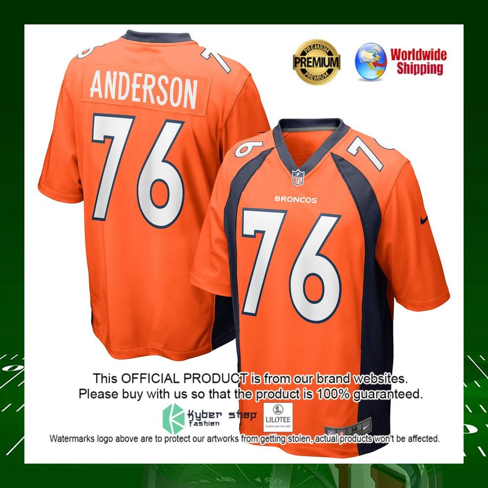 nfl calvin anderson denver broncos nike orange football jersey 1 862