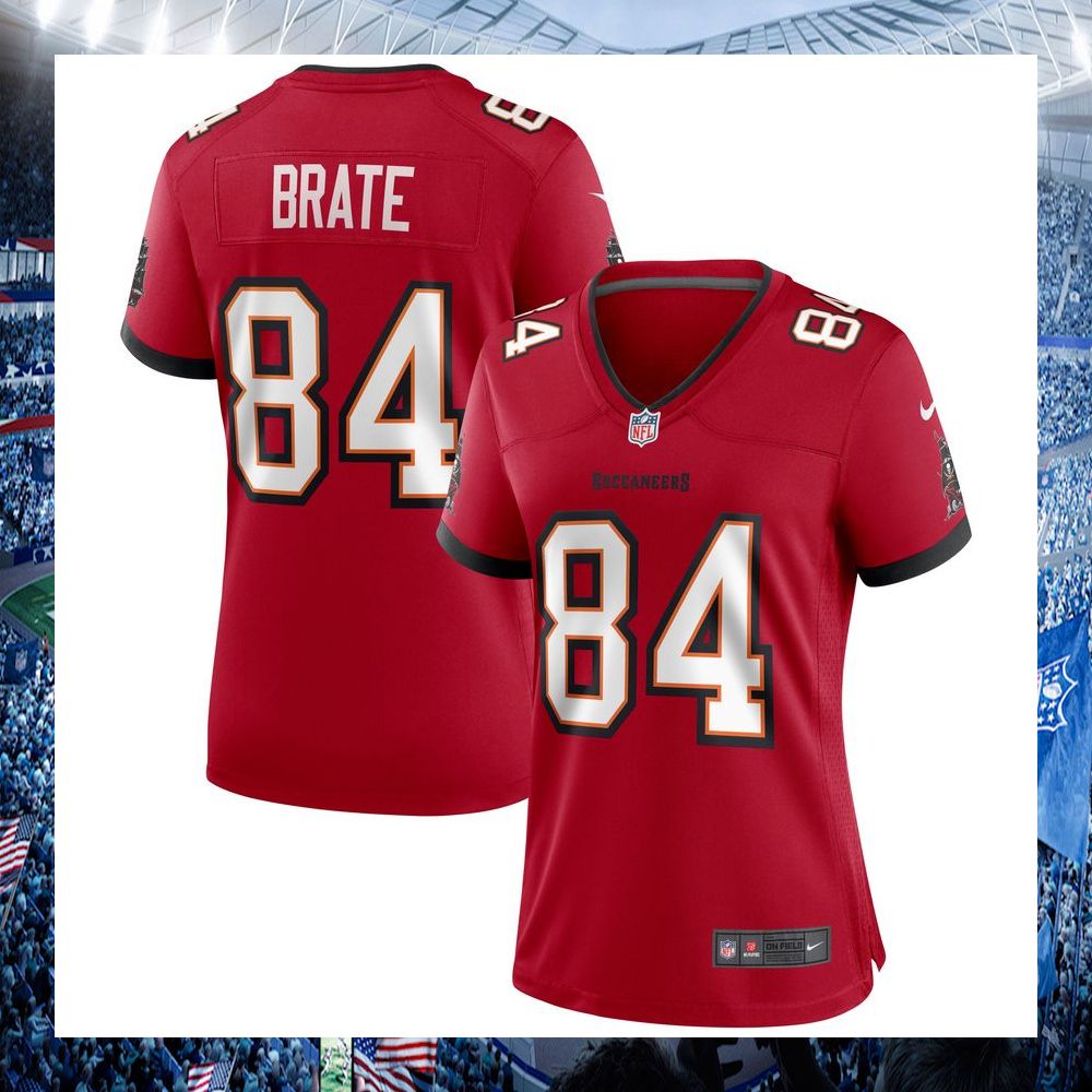 nfl cameron brate tampa bay buccaneers nike womens red football jersey 1 109