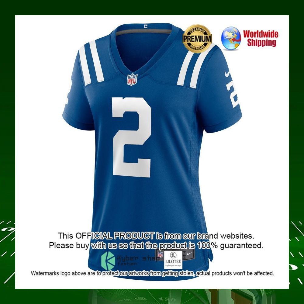 nfl carson wentz indianapolis colts nike womens royal football jersey 2 12