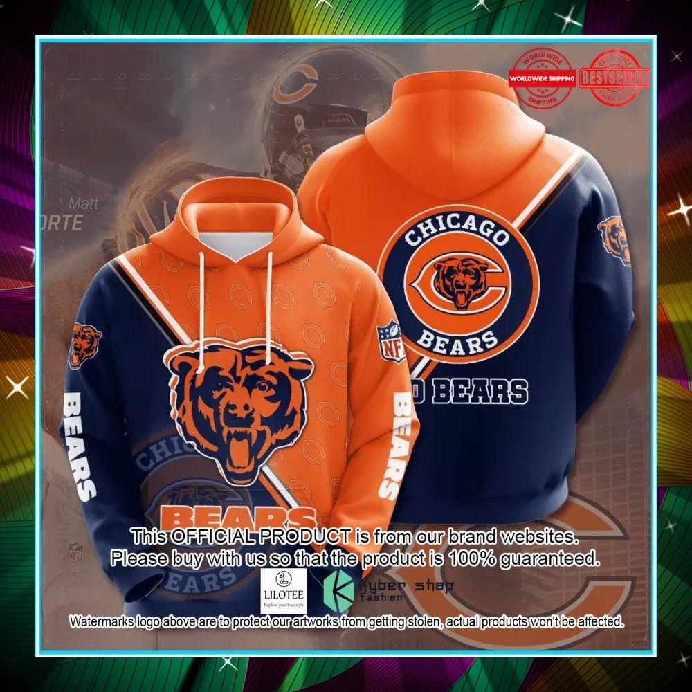 nfl chicago bears team logo hoodie 1 617