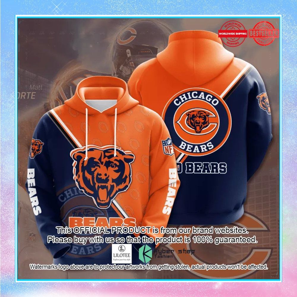 nfl chicago bears team logo hoodie 1 649