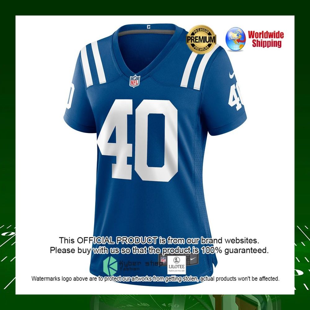 nfl chris wilcox indianapolis colts nike womens royal football jersey 2 120