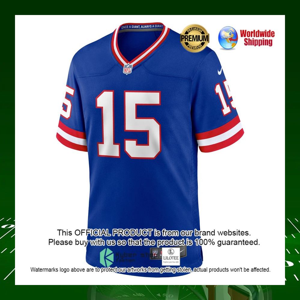 nfl collin johnson new york giants nike classic royal football jersey 2 387