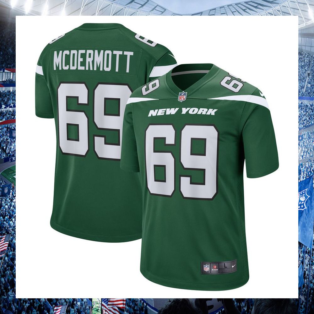 nfl conor mcdermott new york jets nike gotham green football jersey 1 270
