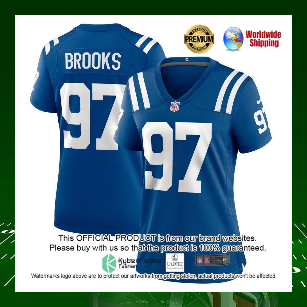 nfl curtis brooks indianapolis colts nike womens royal football jersey 1 110