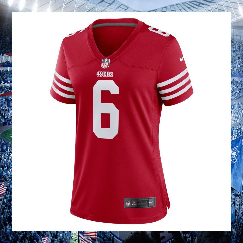 nfl danny gray san francisco 49ers nike womens scarlet football jersey 2 185