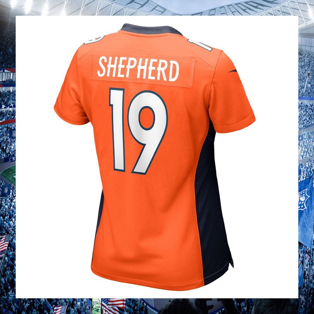 nfl darrius shepherd denver broncos nike womens orange football jersey 3 688