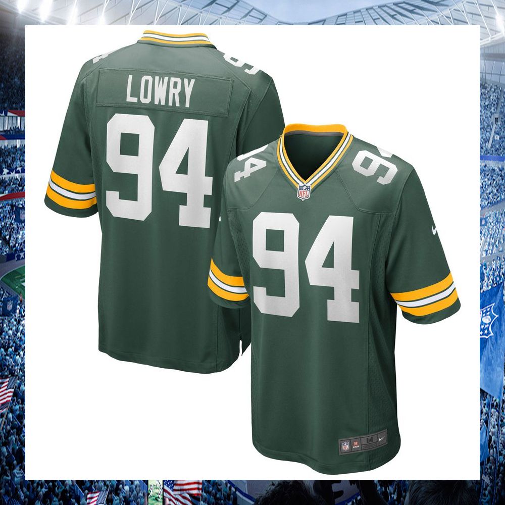 NFL Dean Lowry Green Bay Packers Nike Green Football Jersey - LIMITED EDITION 4 nfl dean lowry green bay packers nike green football jersey 4 940