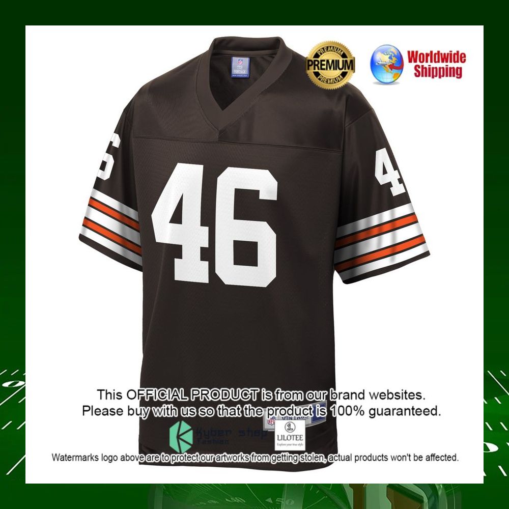nfl don fleming cleveland browns pro line brown football jersey 2 246