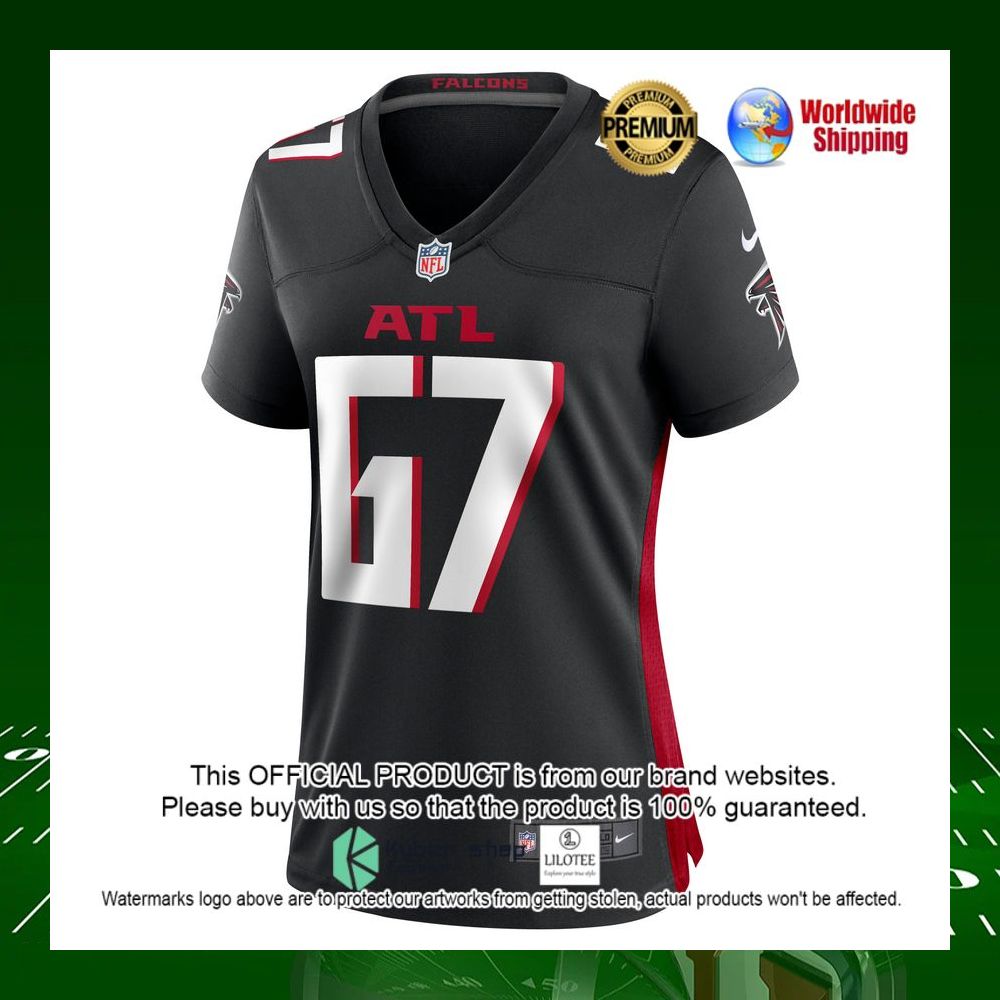 nfl drew dalman atlanta falcons nike womens black football jersey 2 164