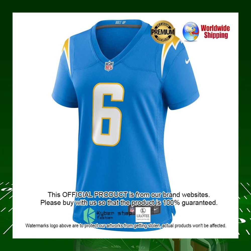 nfl dustin hopkins los angeles chargers nike womens powder blue football jersey 2 380