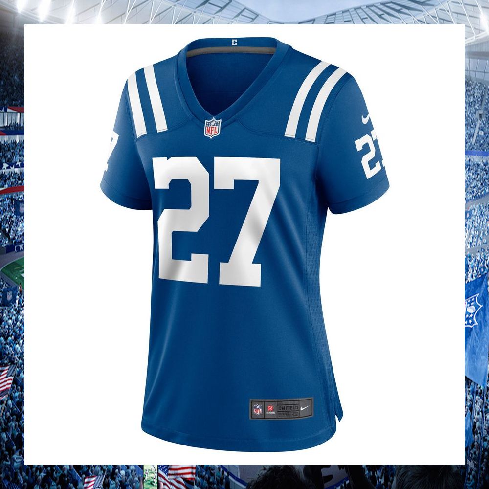 nfl dvonte price indianapolis colts nike womens royal football jersey 2 358