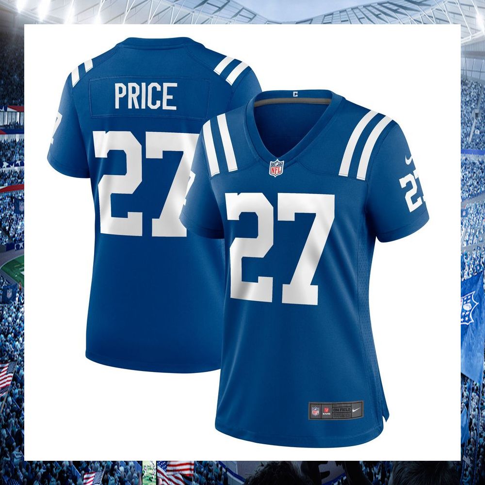 nfl dvonte price indianapolis colts nike womens royal football jersey 4 588