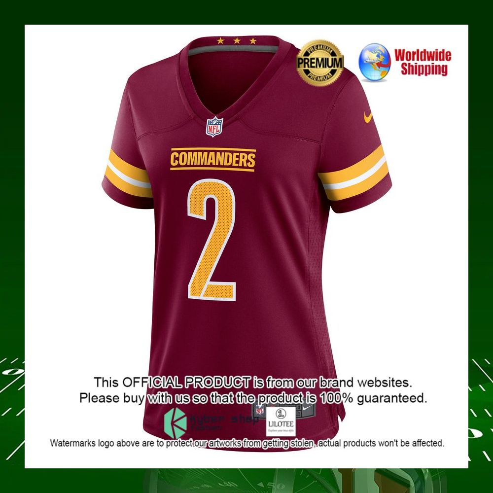 nfl dyami brown washington commanders nike womens burgundy football jersey 2 826