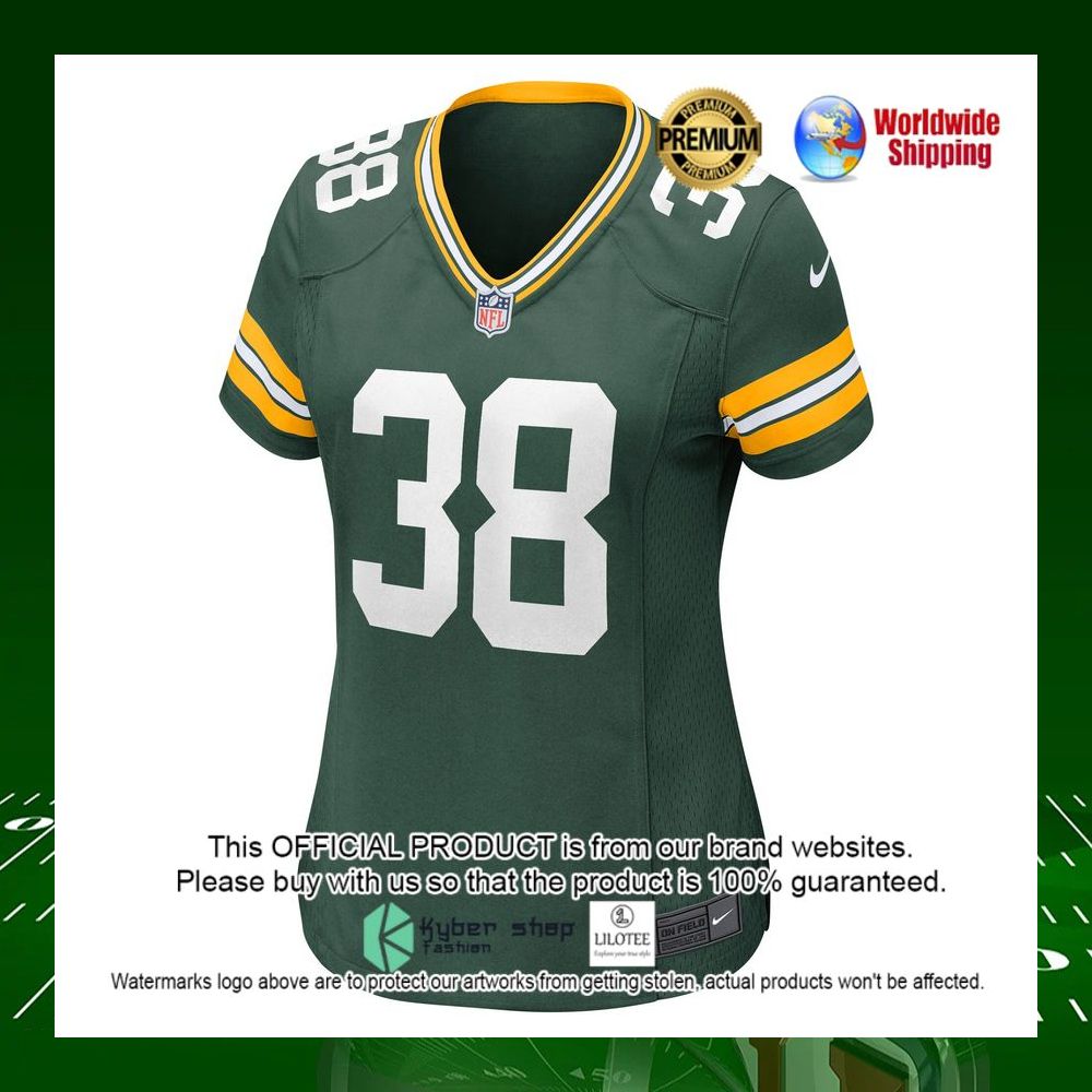 nfl innis gaines green bay packers nike womens green football jersey 2 967