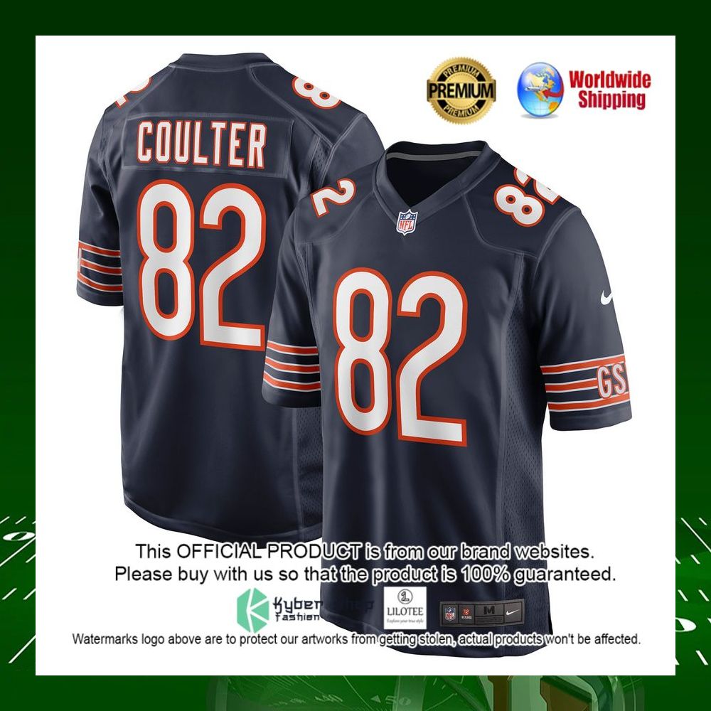 nfl isaiah coulter chicago bears nike navy football jersey 1 500