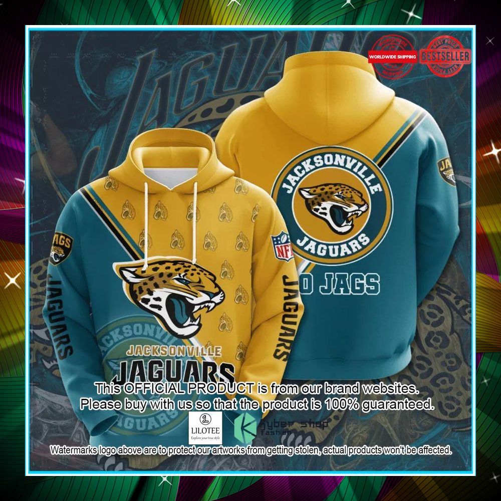 nfl jacksonville jaguars team logo hoodie 1 59