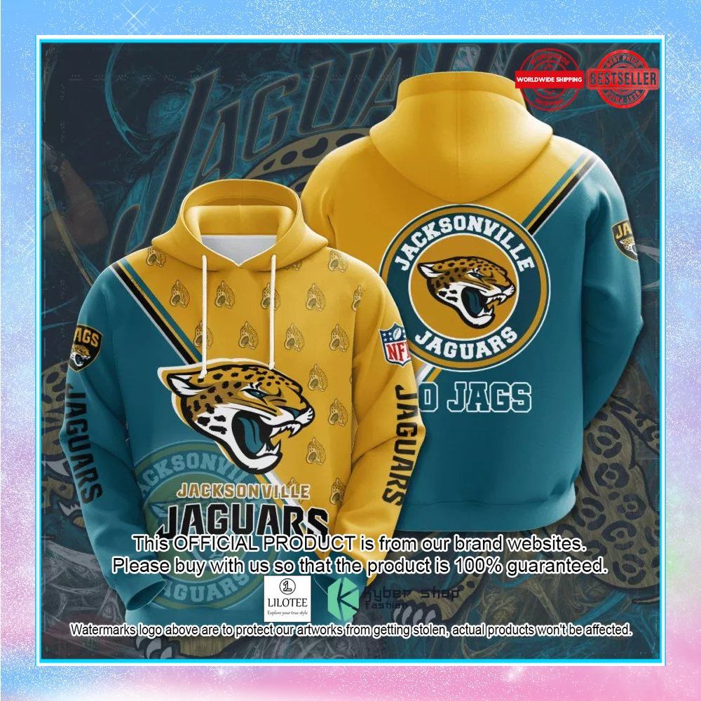 nfl jacksonville jaguars team logo hoodie 1 592