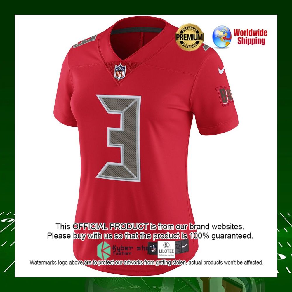 nfl jameis winston tampa bay buccaneers nike womens finished color rush limited red football jersey 2 902