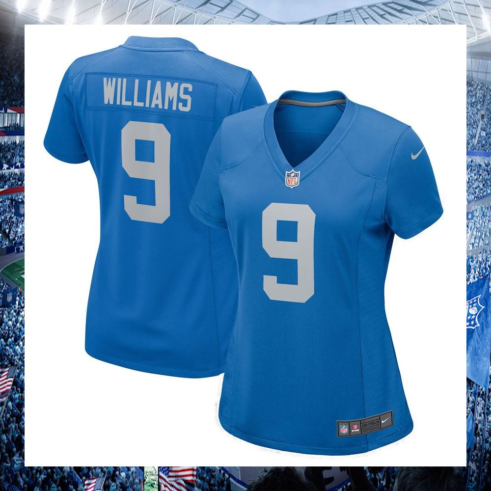 nfl jameson williams detroit lions nike womens blue football jersey 1 417
