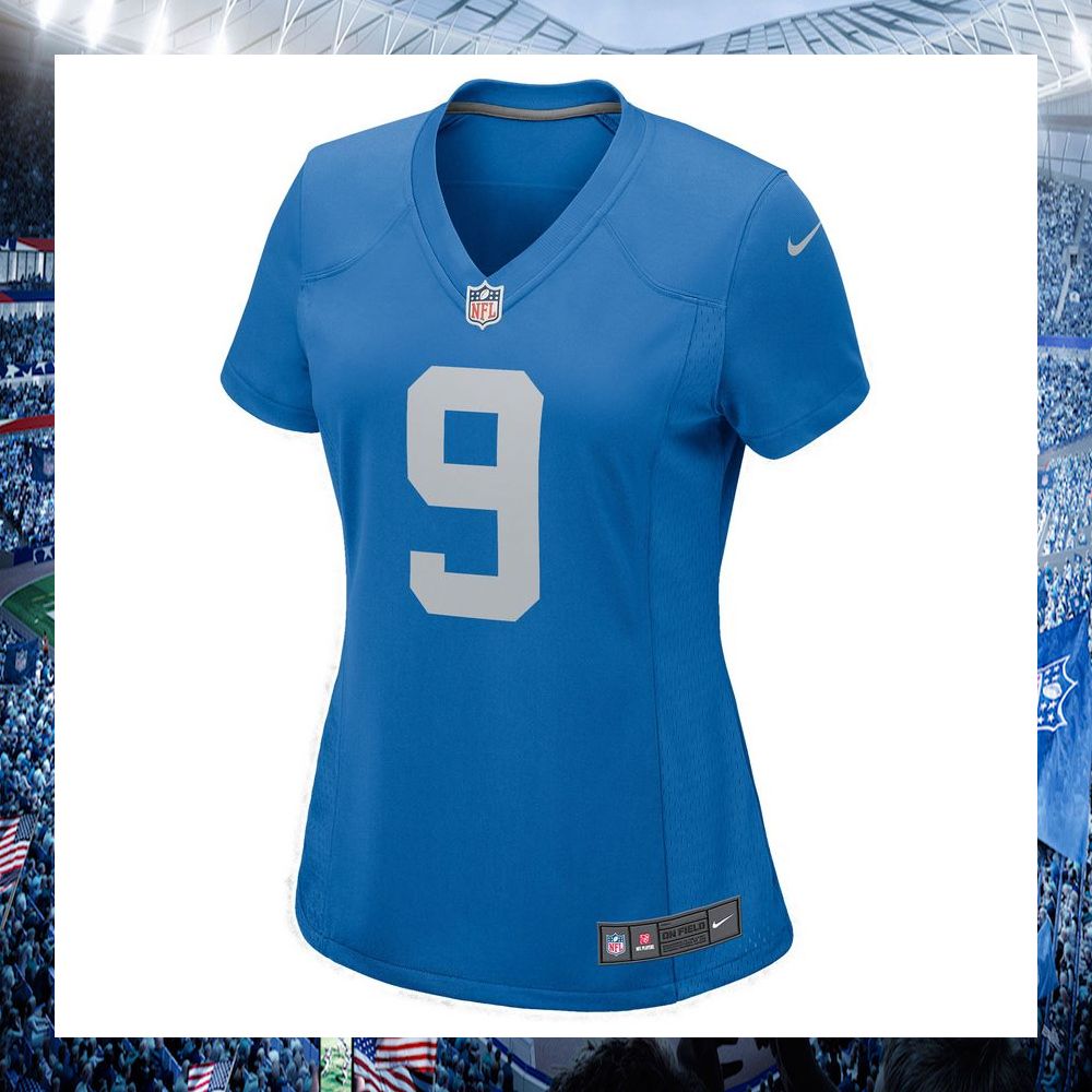 nfl jameson williams detroit lions nike womens blue football jersey 2 809