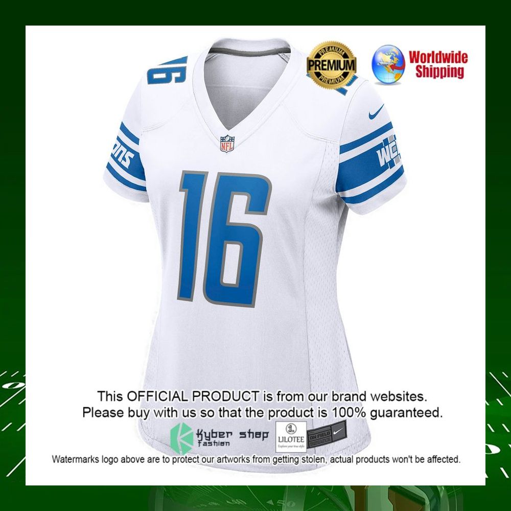nfl jared goff detroit lions nike womens white football jersey 2 255