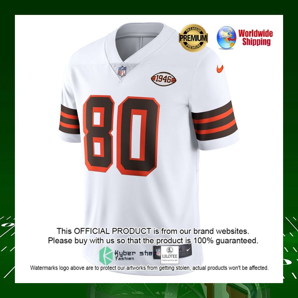 nfl jarvis landry cleveland browns nike 1946 collection alternate vapor limited white football jersey 2 400