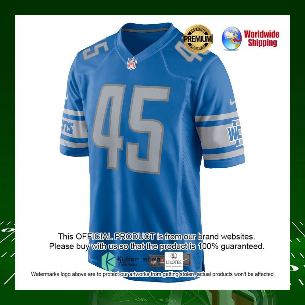 nfl jason cabinda detroit lions nike blue football jersey 2 917
