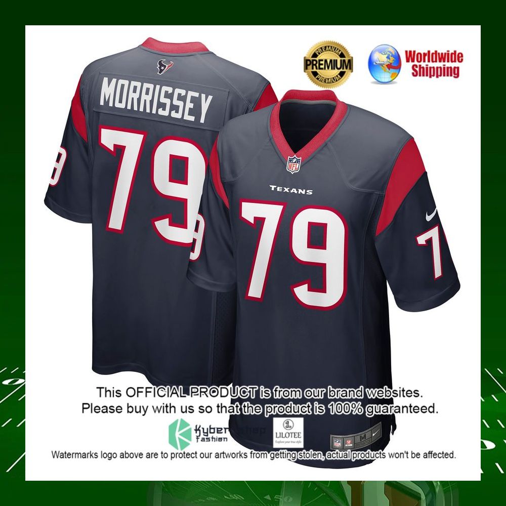 nfl jimmy morrissey houston texans nike navy football jersey 1 973
