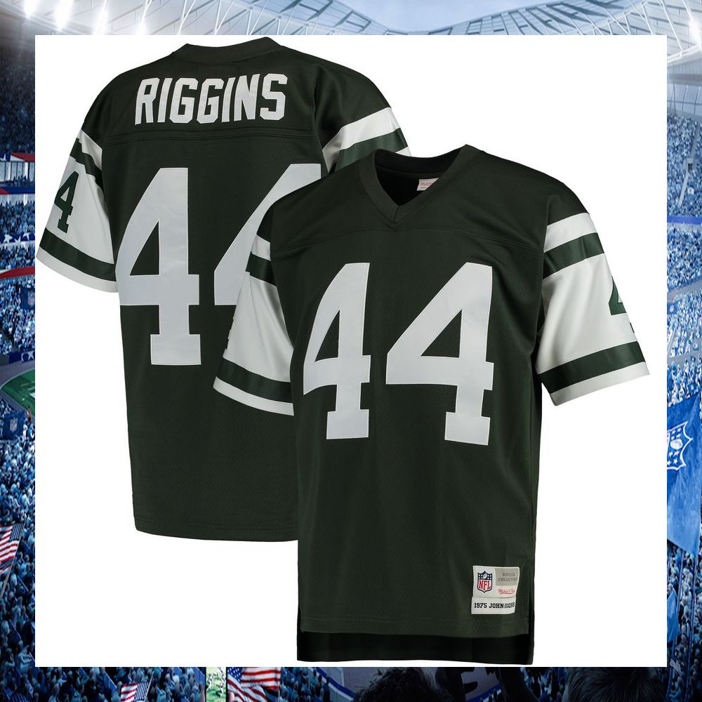 nfl john riggins new york jets mitchell ness retired legacy replica green football jersey 1 133