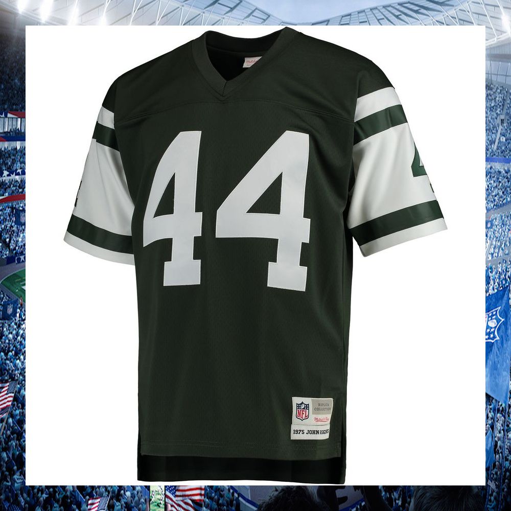 nfl john riggins new york jets mitchell ness retired legacy replica green football jersey 2 814