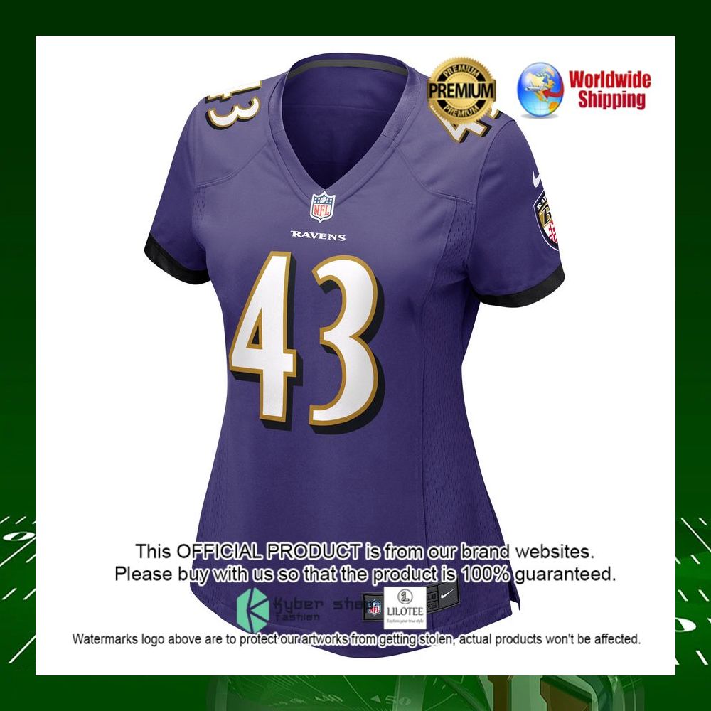 nfl justice hill baltimore ravens nike womens purple football jersey 2 690